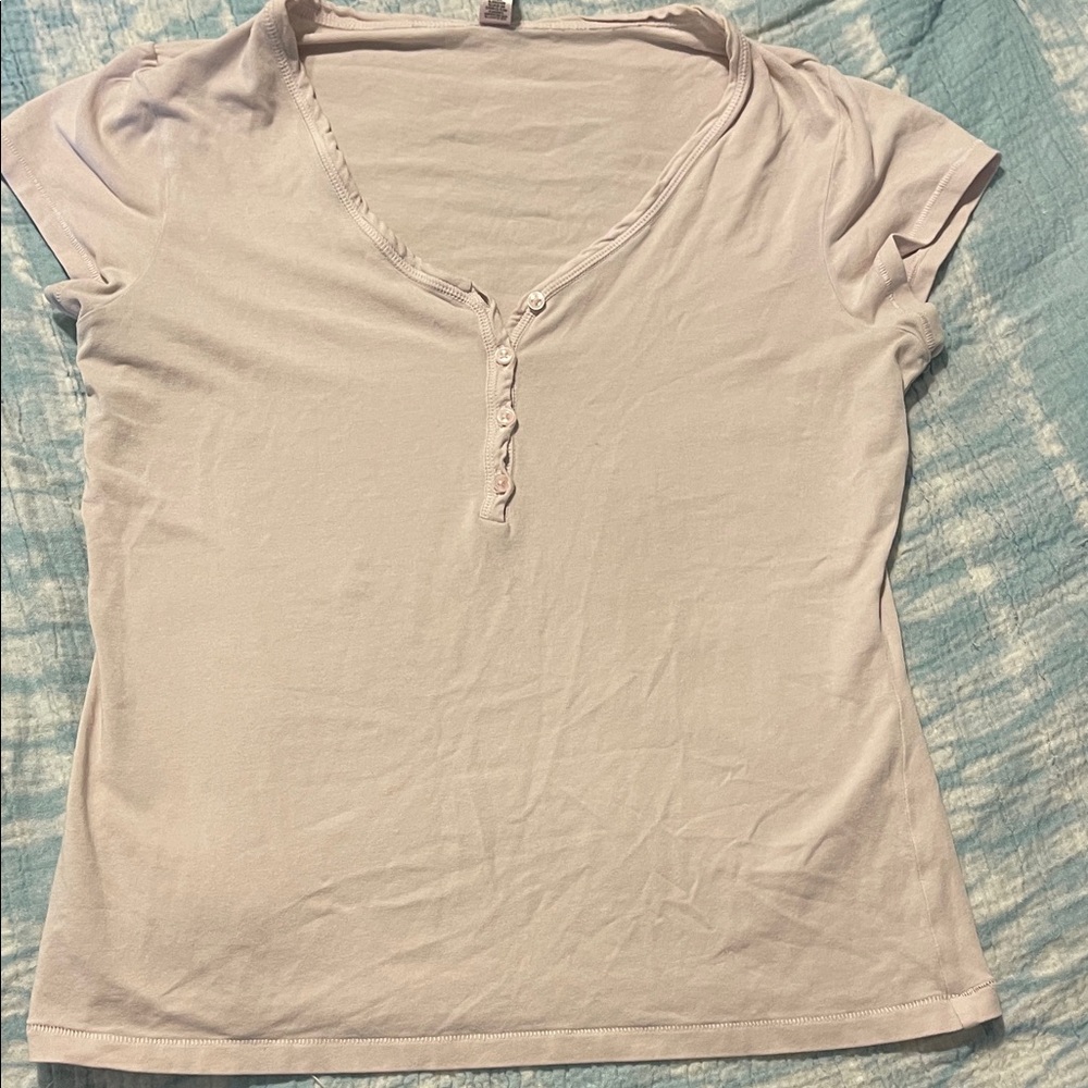 SKIMS VINTAGE HENLEY T SHIRT - Picture 2 of 5